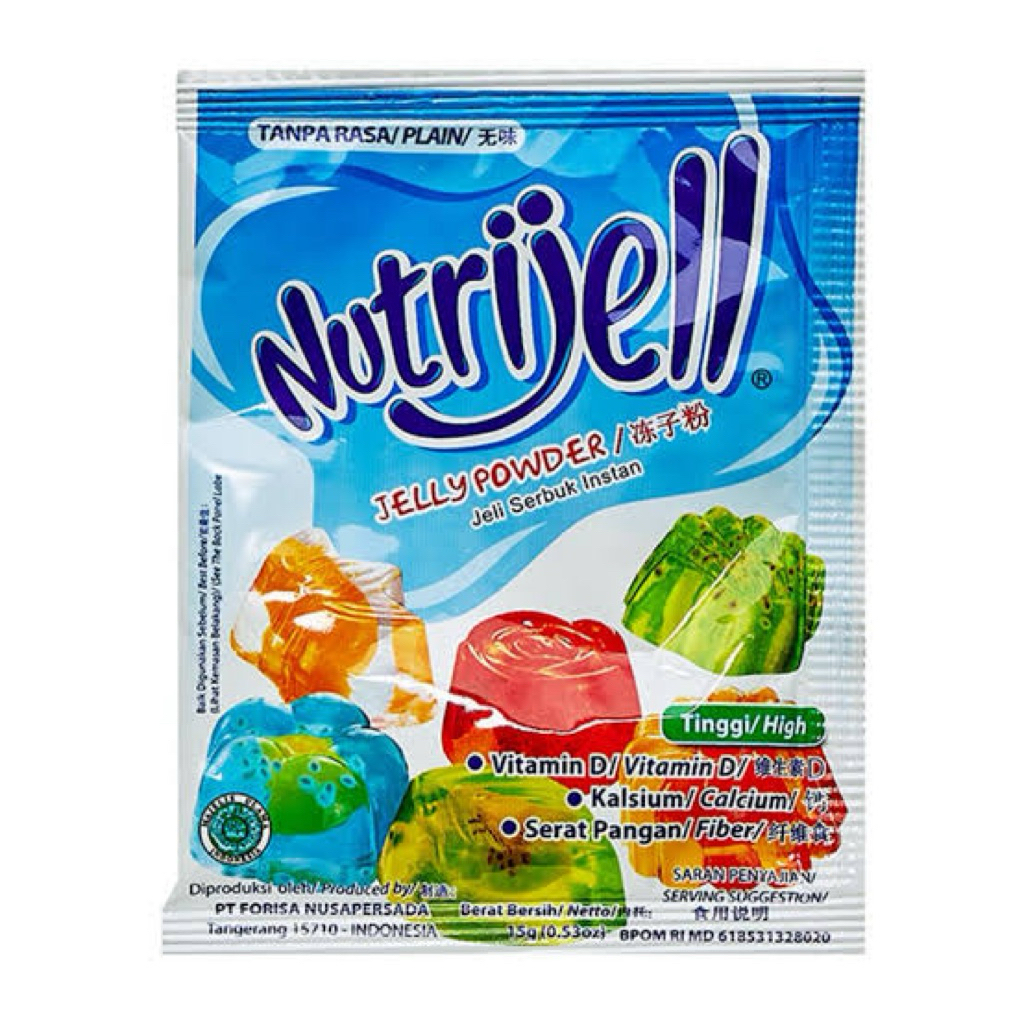 

NUTRIJELL JELLY POWDER PLAIN / BENING TANPA RASA 15 GR
