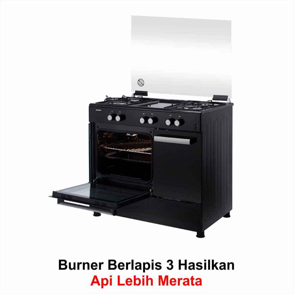 PROMO FREESTANDING COOKER MODENA FC-8943 L (90CM .4 TUNGKU)