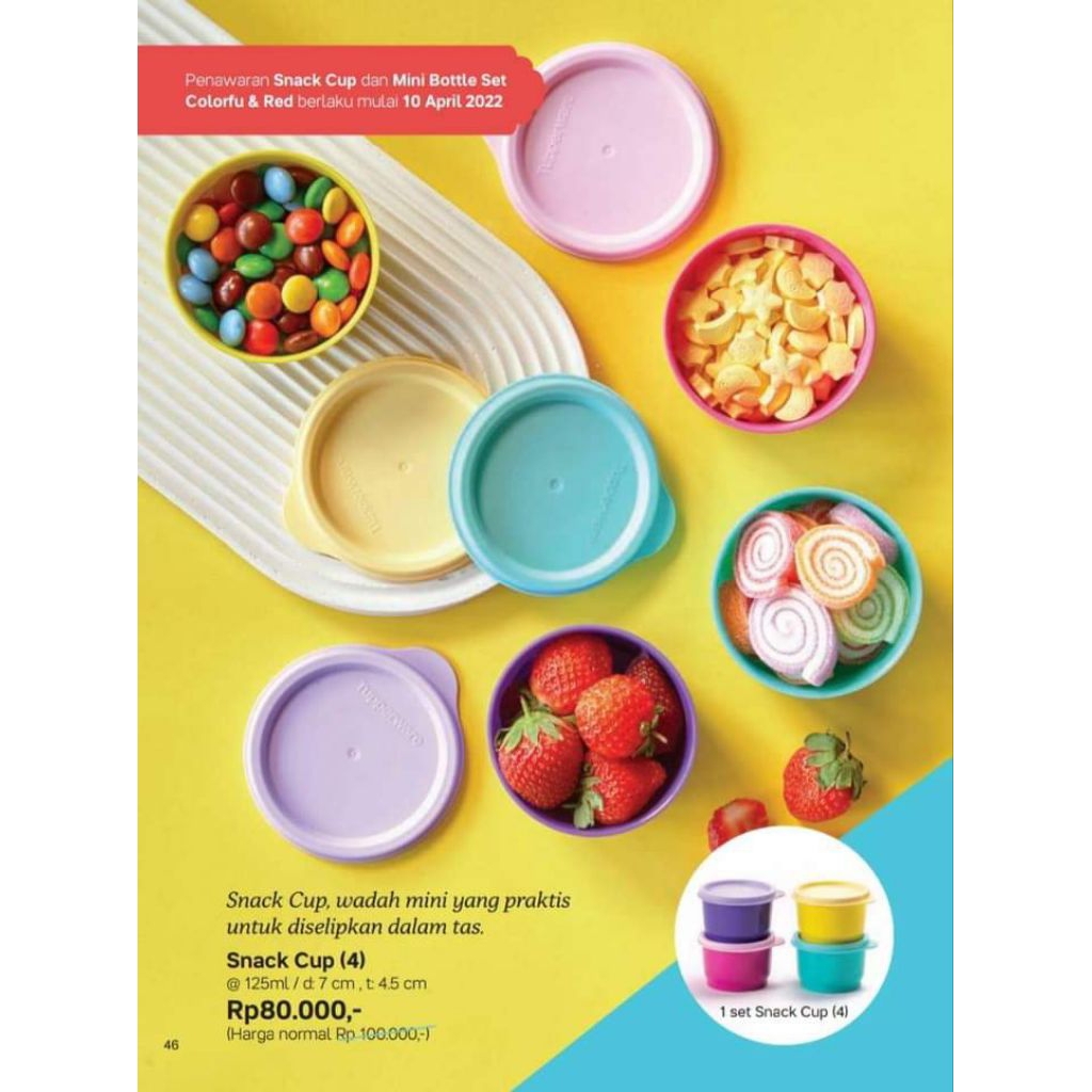 New 1 set bowl MPASI Tupperware