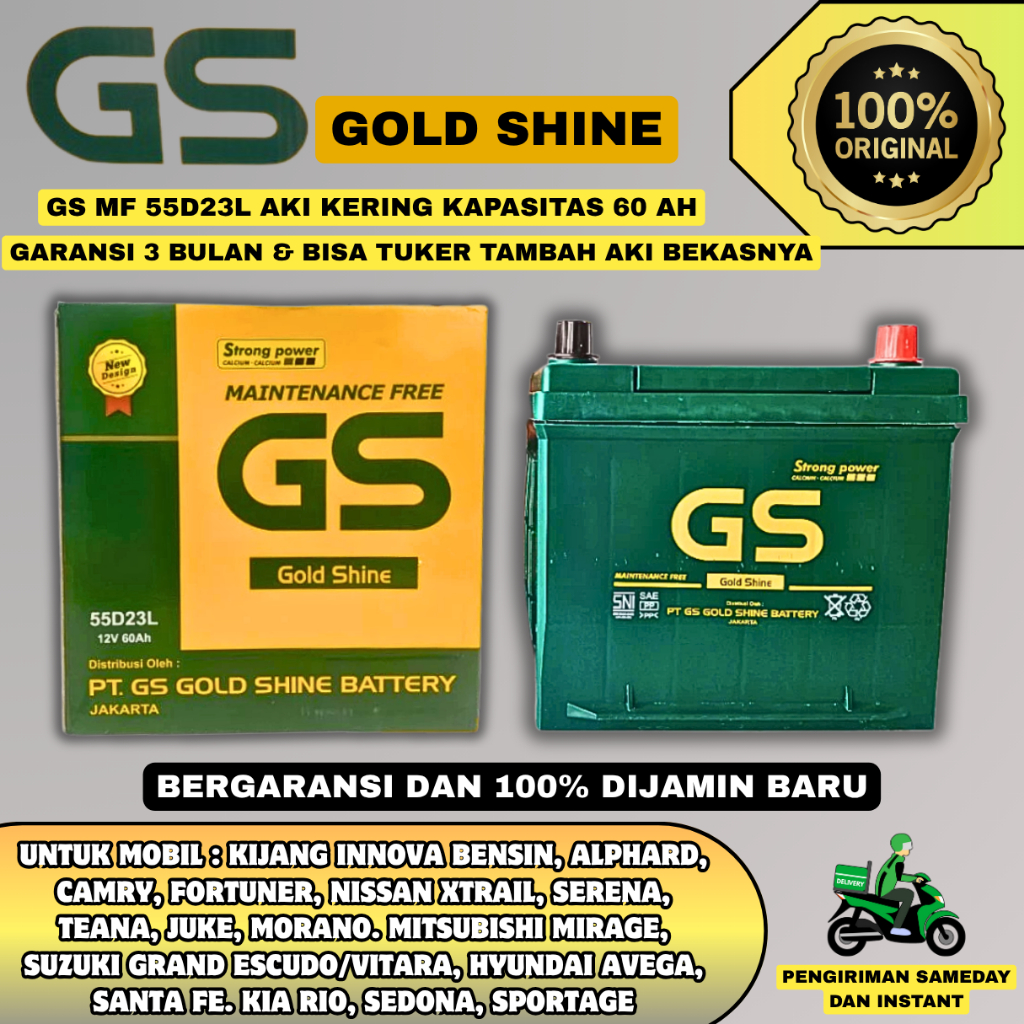 AKI MOBIL FORTUNER BENSIN , ALPHARD , KIJANG INNOVA BENSIN , HYUNDAI TRAJET , MAZDA CX7 , WULING ALV