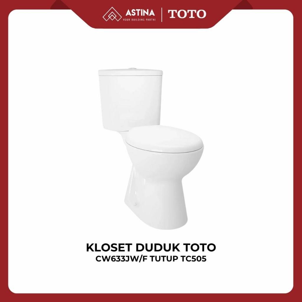 Kloset Duduk TOTO CW633JW/F Tutup TC505 Jarak As 23cm