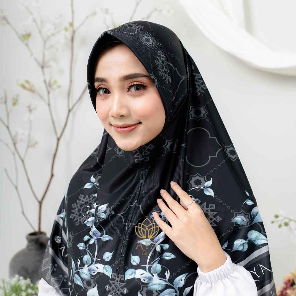 AYA - Jilbab Bergo Motif Standar Elegan Fashion Muslim Kekinian Mewah