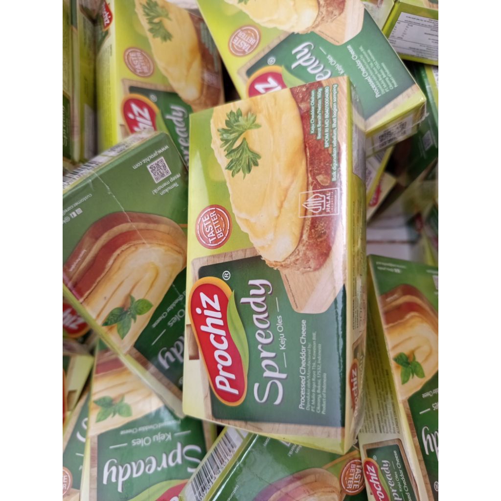 

Prochiz Spready OLES cheddar 160 gram Keju Oles Serbaguna kemasanbaru