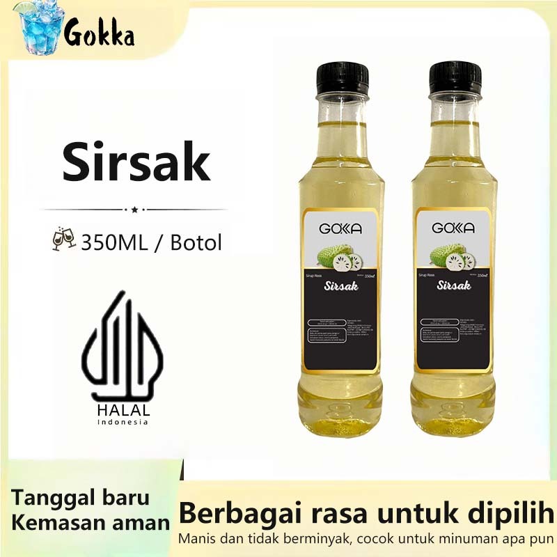 

GOKKA Sirup Sirsak 350ml Rasa Sirup Sirsak Halal Indonesia Netto 350ml Minuman Sirup