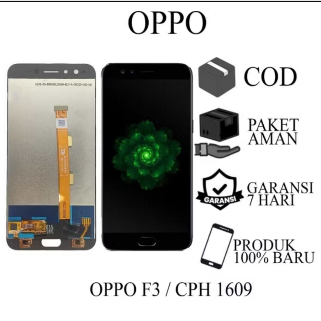 LCD ORIGINAL OPPO F3/CPH 1609