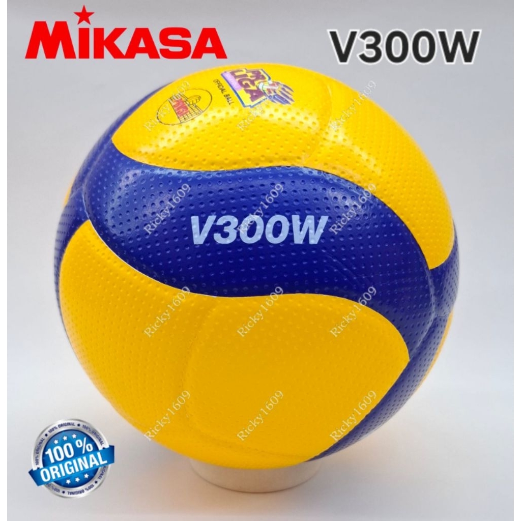 BOLA VOLLY MIKASA V300W - VOLLEY MIKASA V300W - PRO LIGA OFFICIAL BALL - ORIGINAL MIKASA JAPAN