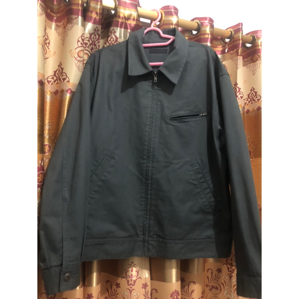 Uniqlo Zip Up Blouson Jacket Dark Grey