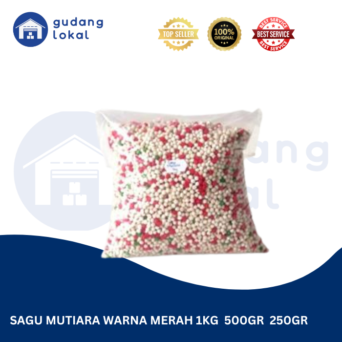

SAGU MUTIARA WARNA MERAH 1KG.500GR/250GR
