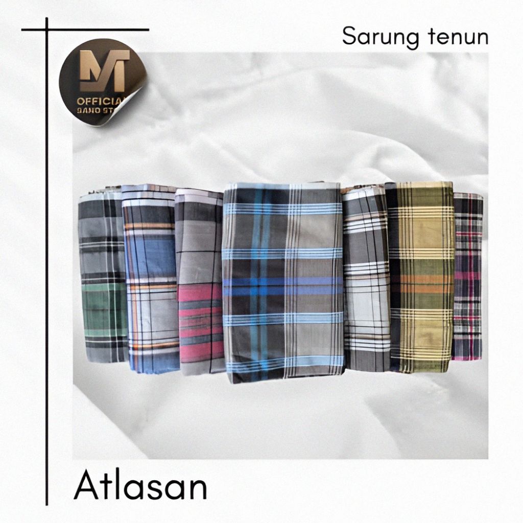sarung tenun motif kotak atlasan