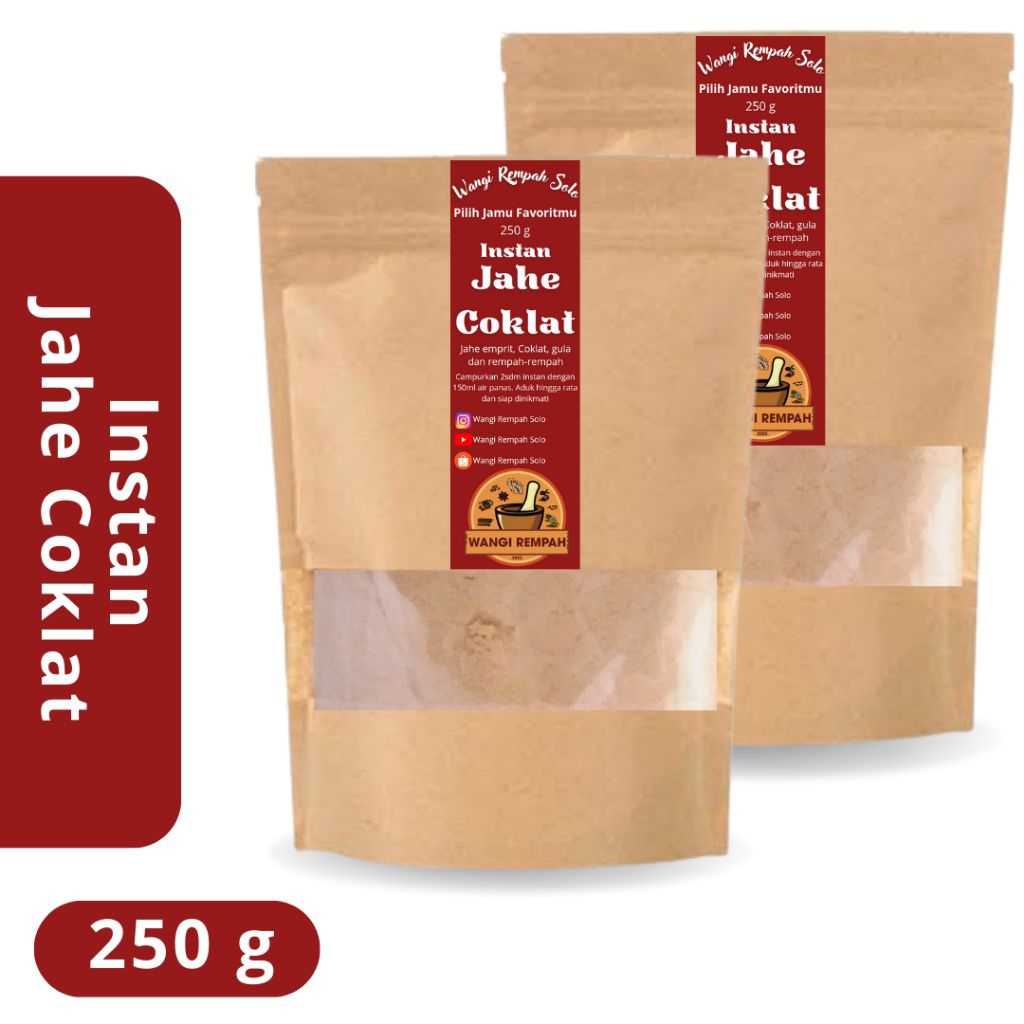 

JAHE INSTAN COKLAT 250G