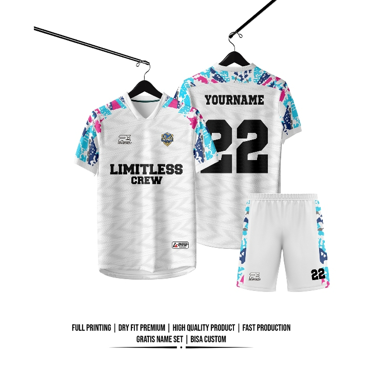 Jersey Futsal Full Printing Bebas Custom Design (BISA SATUAN)