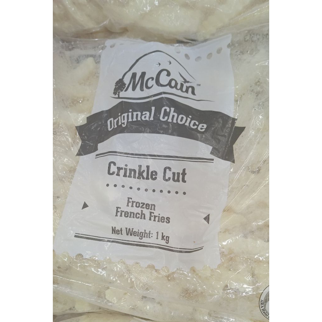 

MC Cain Original Choice Crincle Cut | Frozen French Fries| kentang goreng Frozen 1 kg