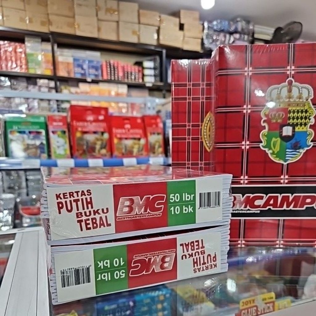 

Ay00! RIDHO JAYA BMC [1pak = 10 pcs] [Harga 1 pak] Buku tulis Campus BMC 50 lembar buku tulis tebal