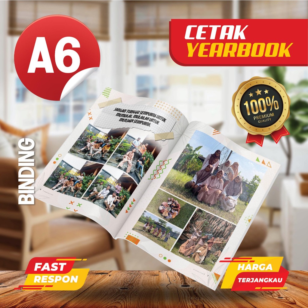 

A6 Binding - Jasa Cetak buku Tahunan Sekolah /Yearbook SD SMP SMA