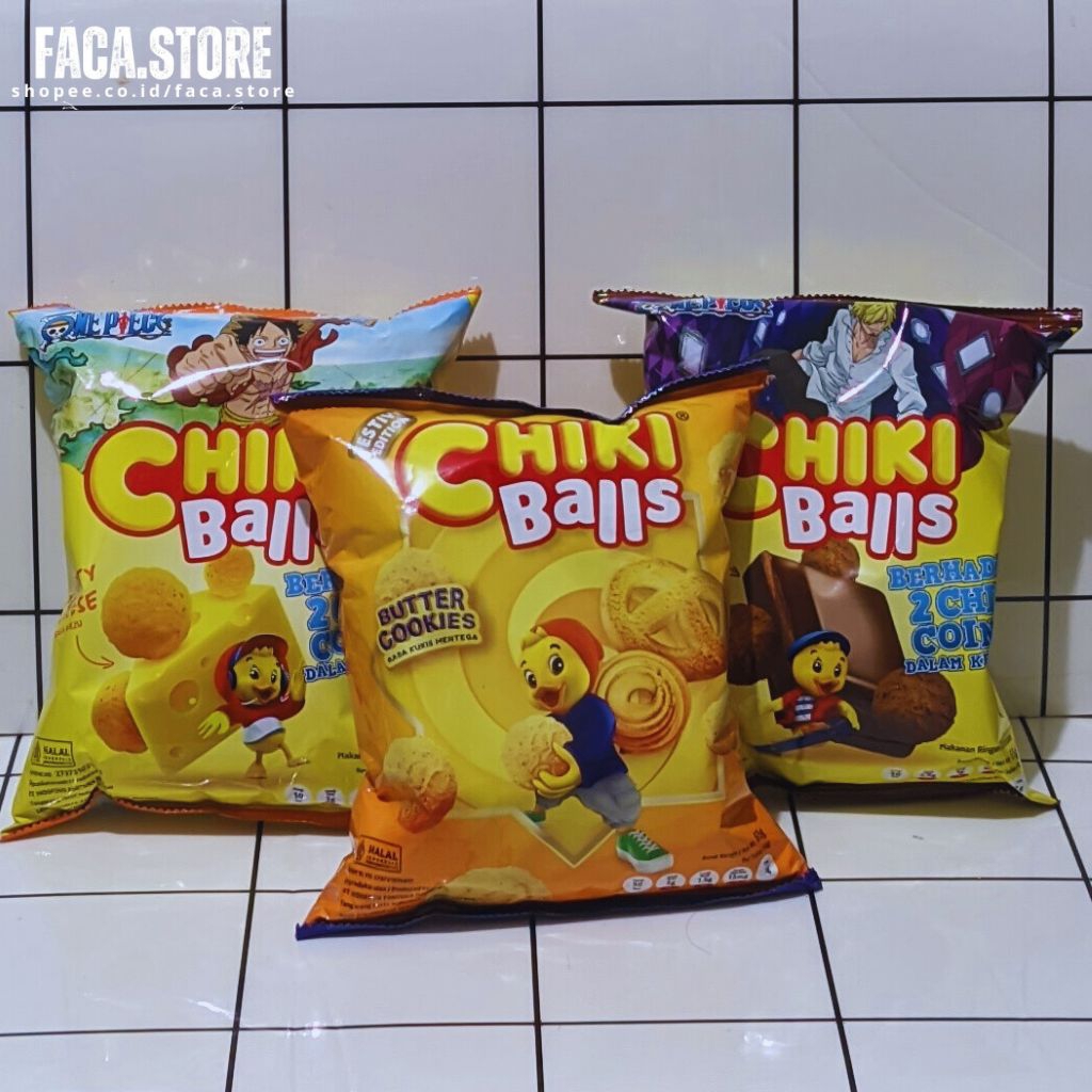 

chiki balls rasa keju , butter cookies , coklat 55gr