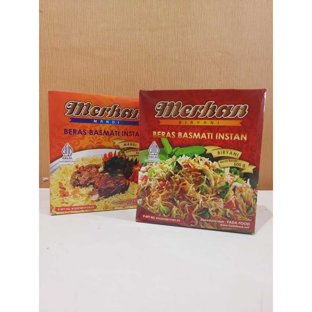 

Merhan Original 500 gram varian Briyani, Mandhi-Paket Beras Basmati dan Bumbu Mandi Premium Quality