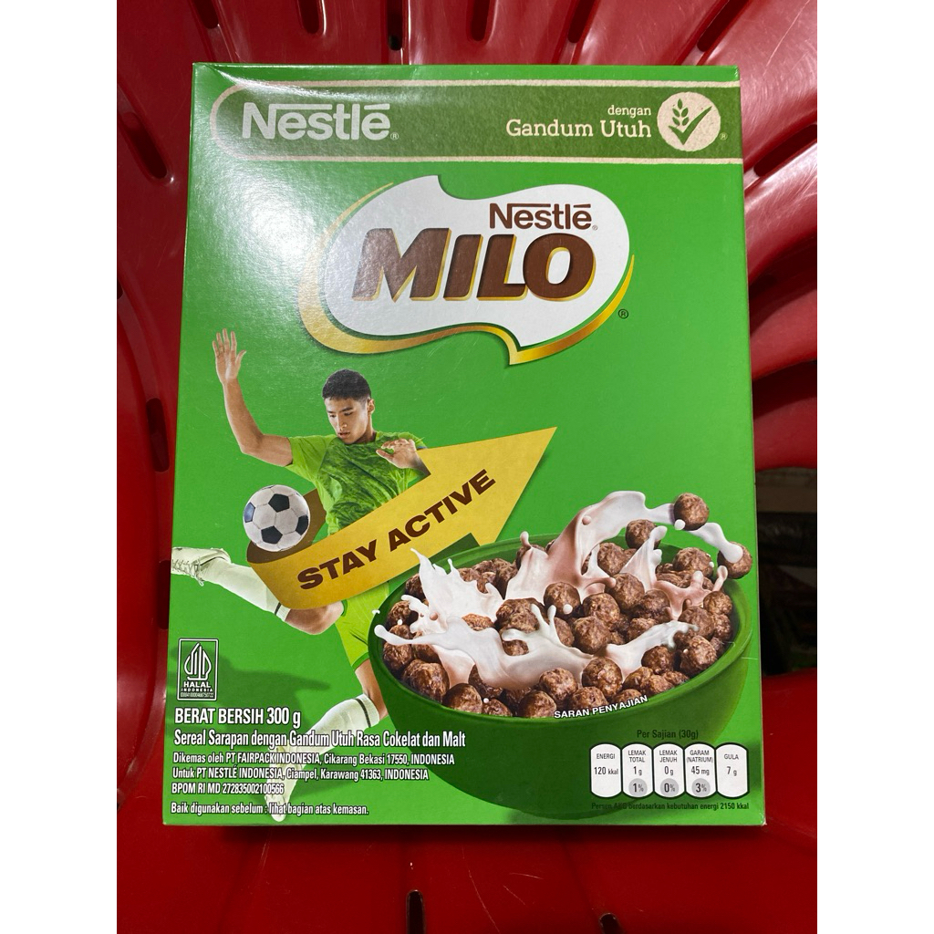 

Nestle Milo cereal 300gr milo sereal 300gram sereal sarapan gandum utuh rasa cokelat dan malt nestle milo