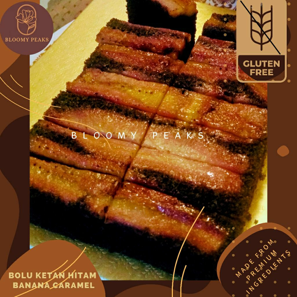 

Bolu Ketan Hitam Pisang Banana Caramel Gluten Free Cake
