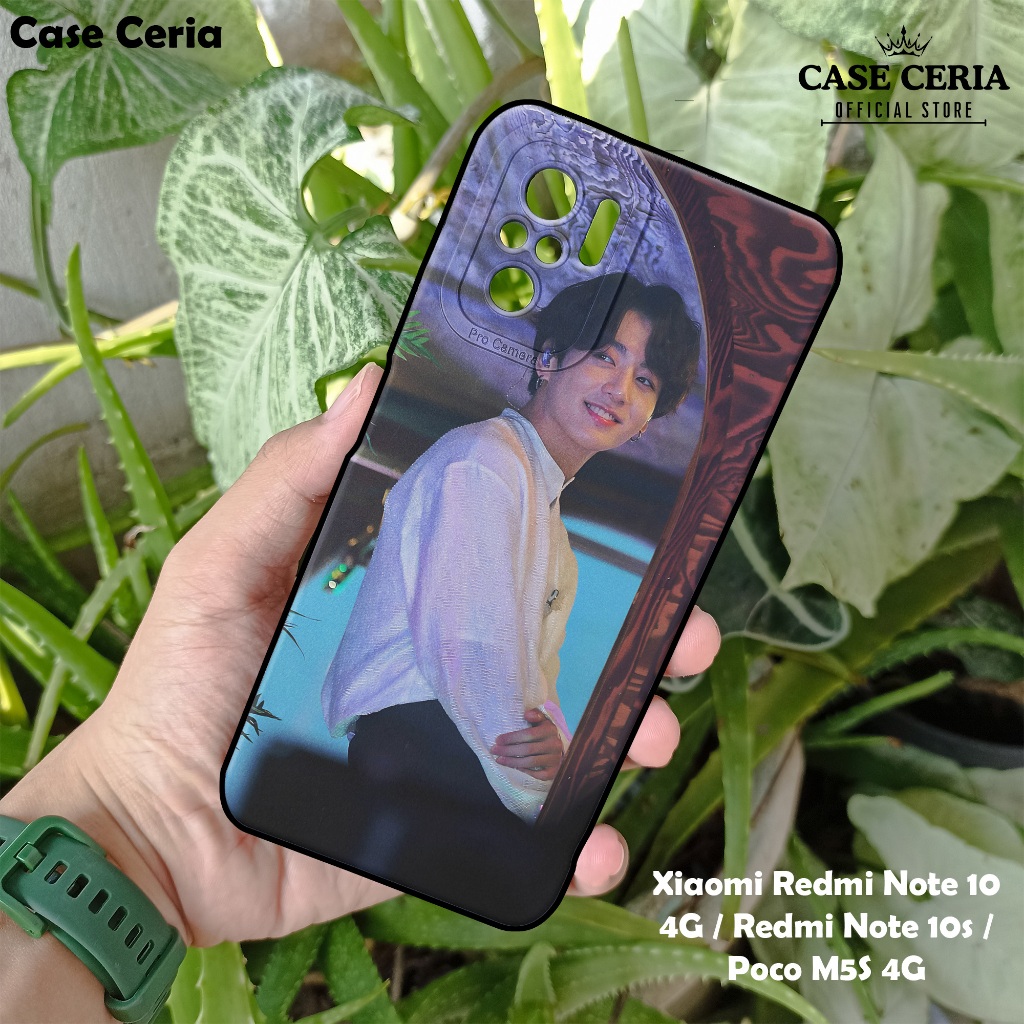 Case For Xiaomi Redmi Note 10 4G / Note 10s / Poco M5S – Casing HP JungKok BTS– Softcase Pro Camera