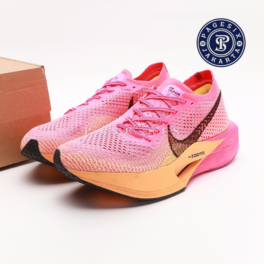SIZE 43 READY STOCK - Nike ZoomX Vaporfly NEXT% 3 Hyper Pink Laser Orange (Sepatu Lari / Running Sho
