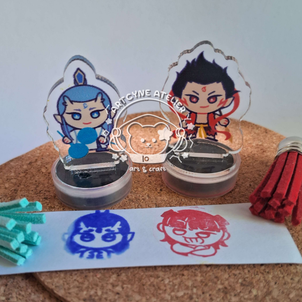 NeZha & AoBing Stamp Standee