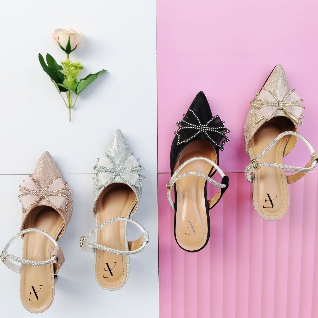 Sizka Belle | BIG PROMO Sandal Sepatu Pesta Sizka Belle | Sepatu Pesta Wanita Ulir Variasi Terbaru B