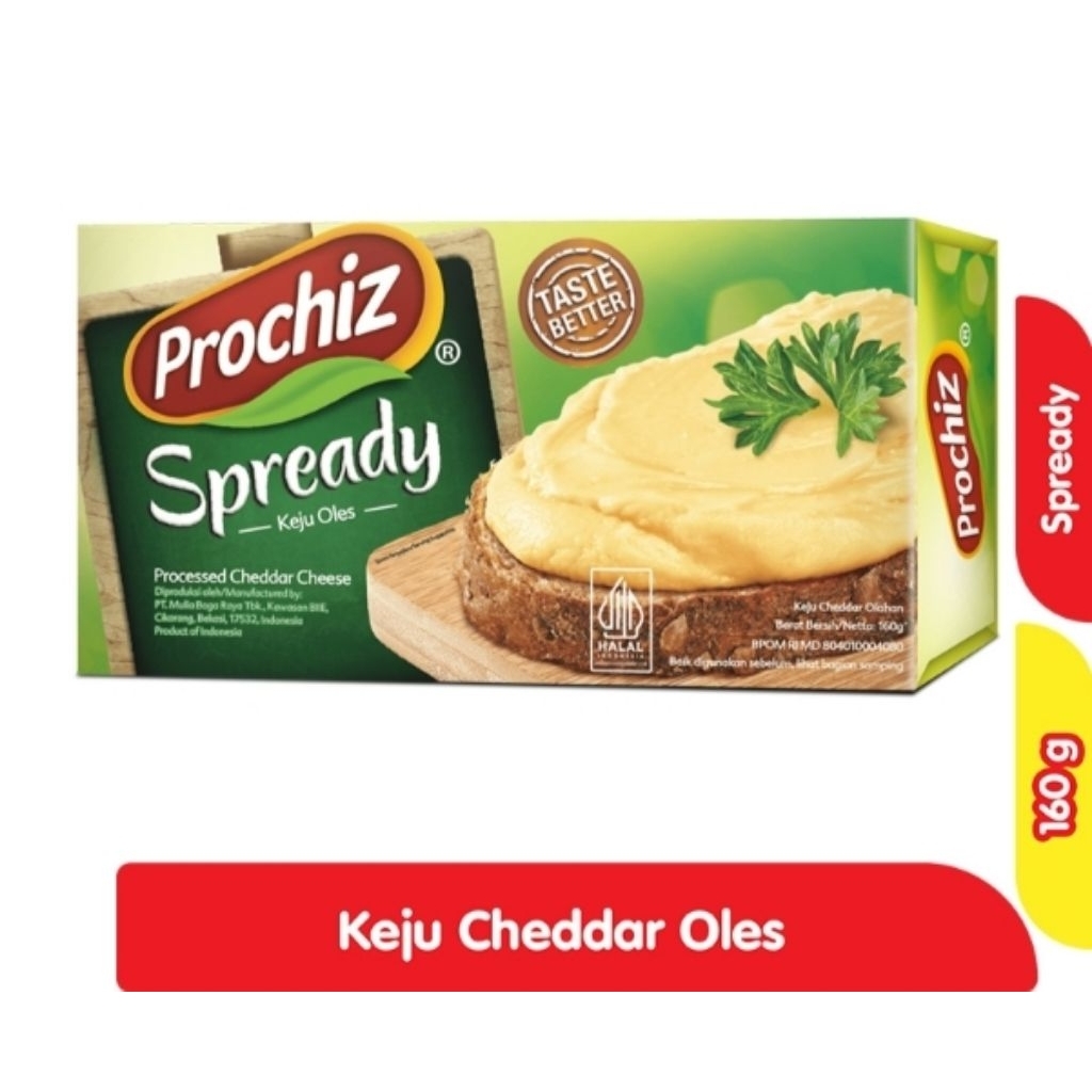 

Keju Prochiz Spready Keju Oles Cheddar 160Gram Prochiz Spready Keju Oles Cheddar Olahan 160g