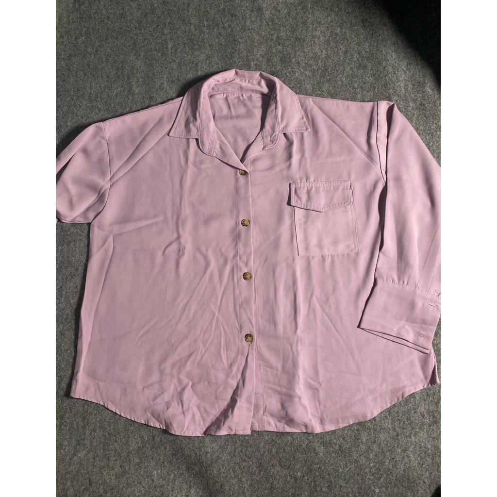 preloved kemeja ungu
