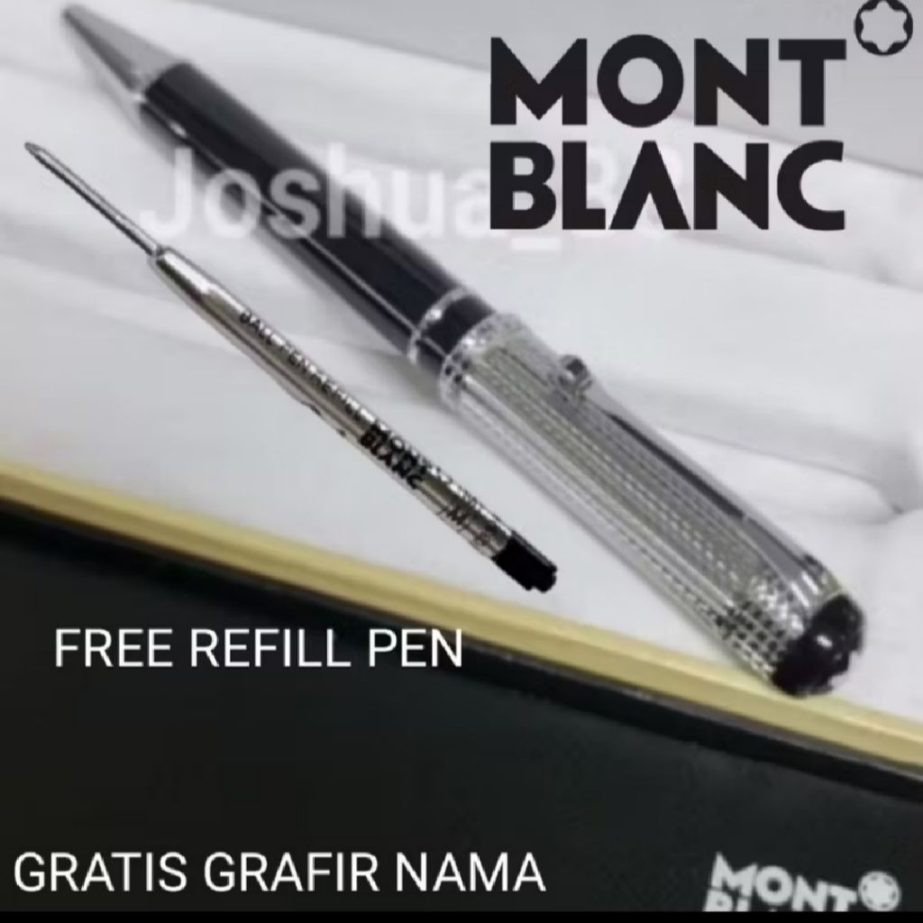 

Ballpoint Mewah Montbl@nc Free Refill Pen Gratis Grafir Nama Dan Box Exlusive