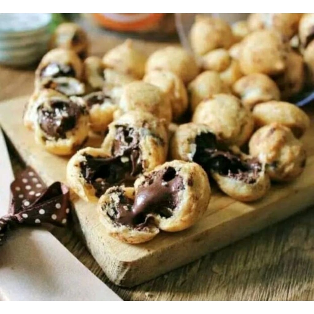 

Kue Soes Kue Soes Cokelat Mini Lumer Lezat Kemasan 250Gram