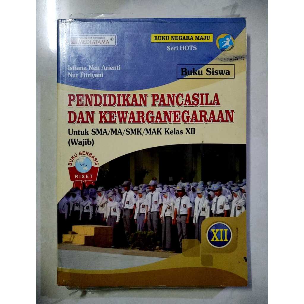 Buku Pendidikan Pancasila Dan Kewarganegaraan(PPKN) Kelas 12 SMA/MA/SMK/MAK Mediatama