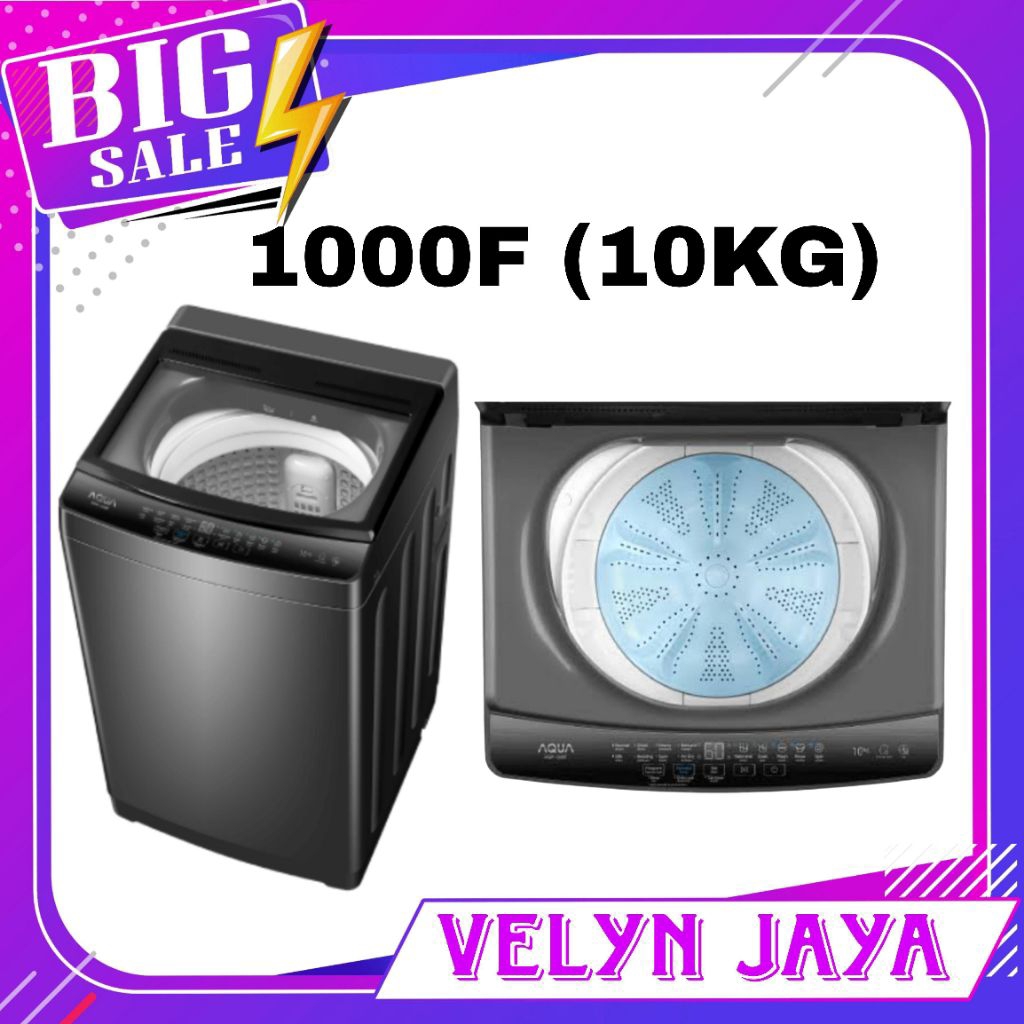 Mesin cuci aqua 1 tabung 10kg 1000f mesin cuci 1 tabung aqua 10kg