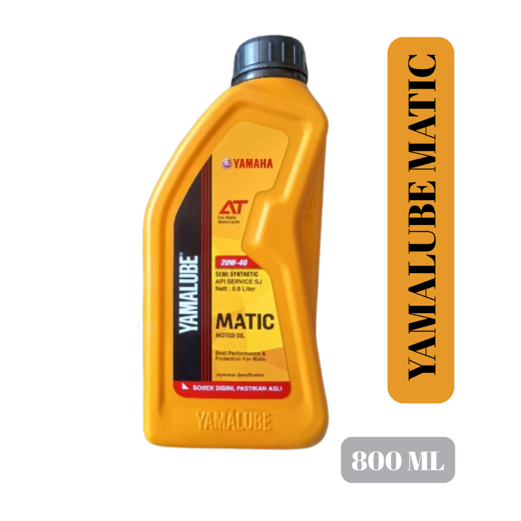 Oli Yamalube Matic 20W40 800 ml 100% ORIGINAL Pelumas motor Yamaha Mio Fino Xride Soul Gt J dll
