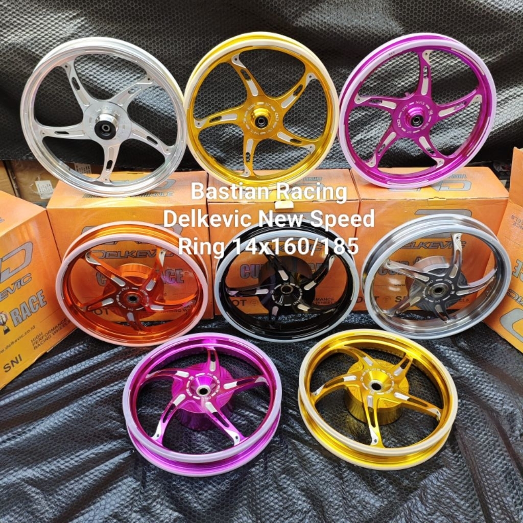 VELG RACING RING 14 DELKEVIC NEW SPEED SERIES RING 14 LEBAR 160/185 CNC VARIO 110 VARIO 125 VARIO 15