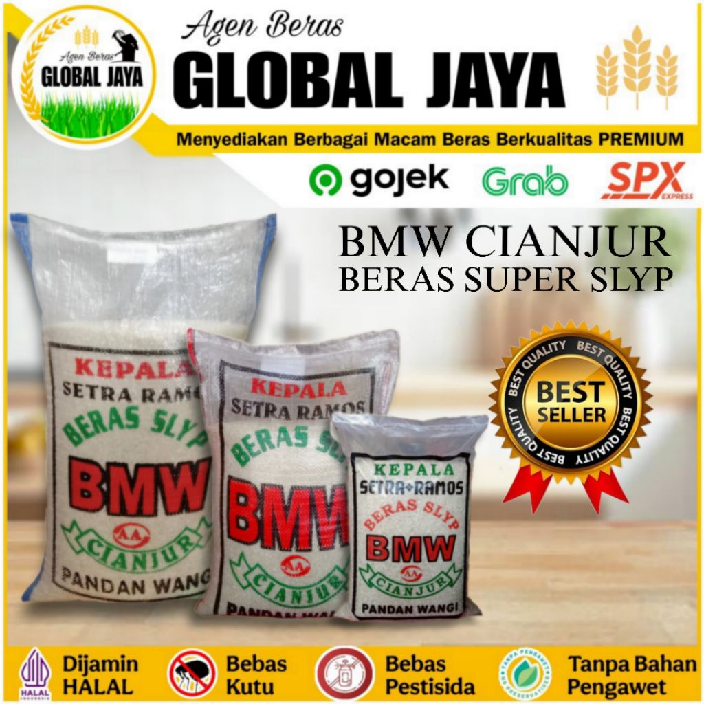 

Beras Cianjur SLYP Super 5L 10L 20L dan 25 Liter