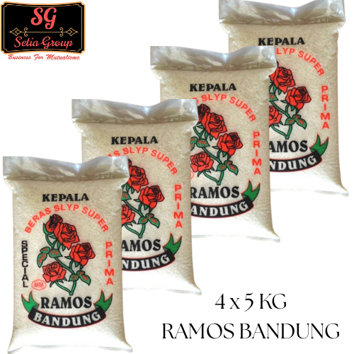 

(4x5 kg) Beras RAMOS BANDUNG Beras Kemasan 5 kg