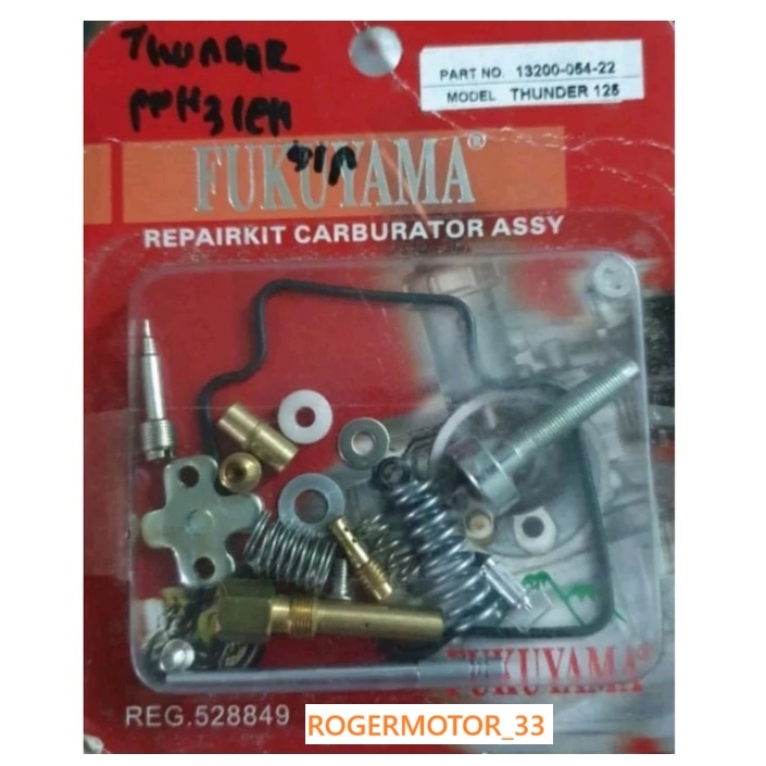REPAIR KIT KARBU KARBURATOR CARBURATOR KARBU THUNDER 125 FUKUYAMA