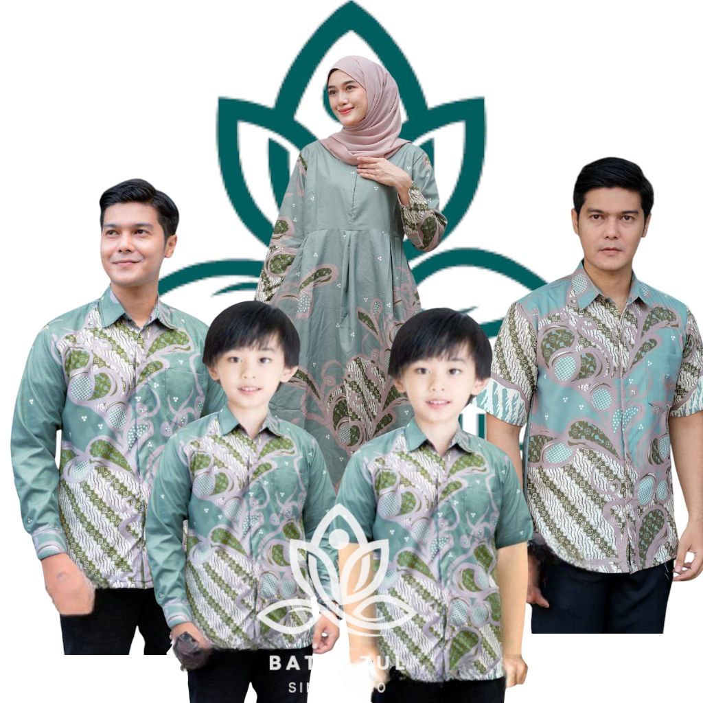 BATIK COUPLE ; Batik Couple Ayah Ibu Anak Batik Couple Pasangan Batik Couple Terkini Batik Couple
