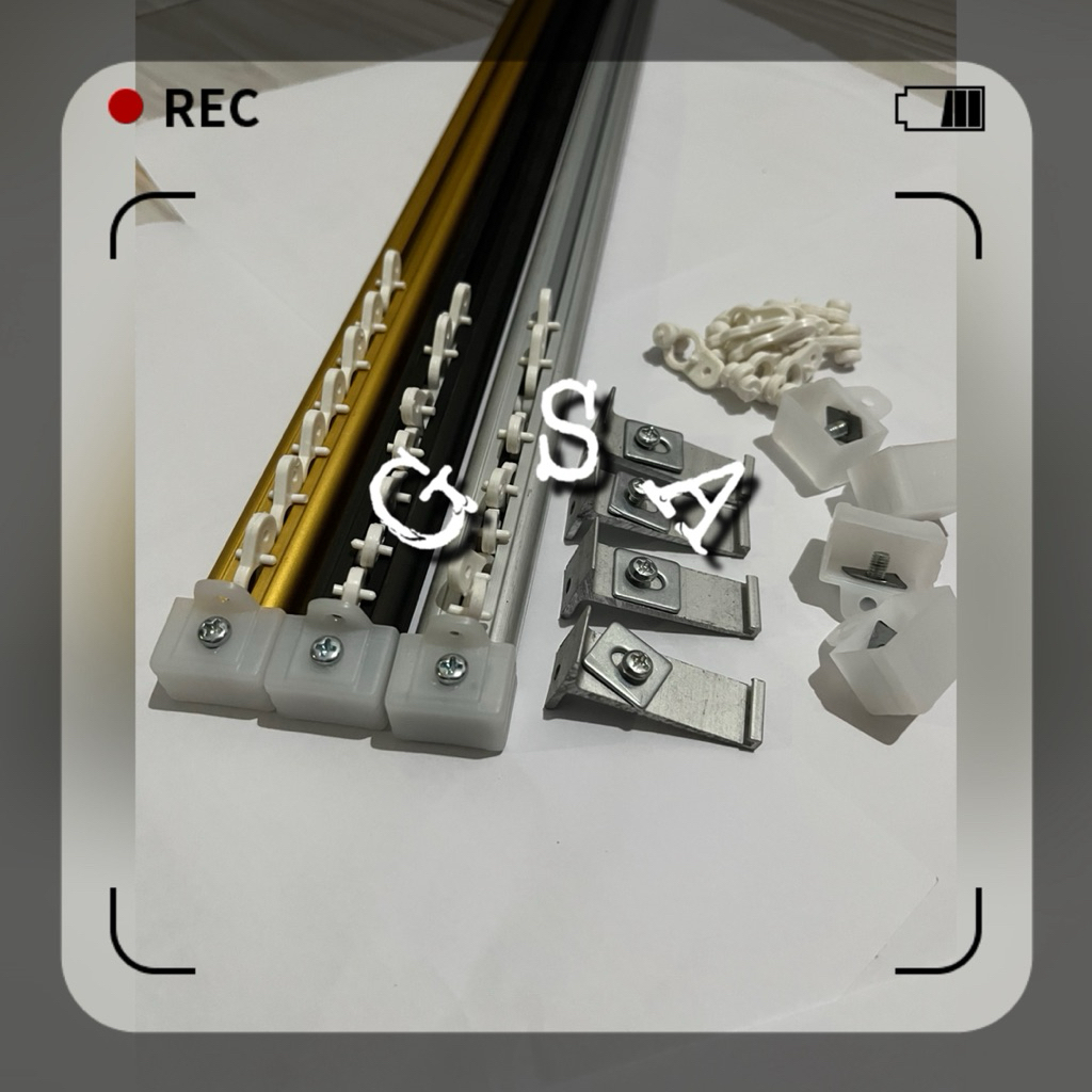 Batang rell alkan batang kotak gorden full set