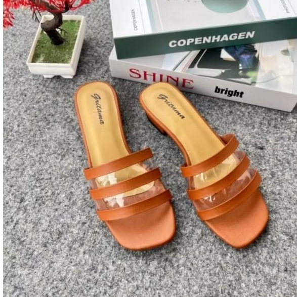 GR 02 - High Hells Hak Tahu Sandal Wanita/ High Hells Hak Tahu Kokop Mika 3 cm