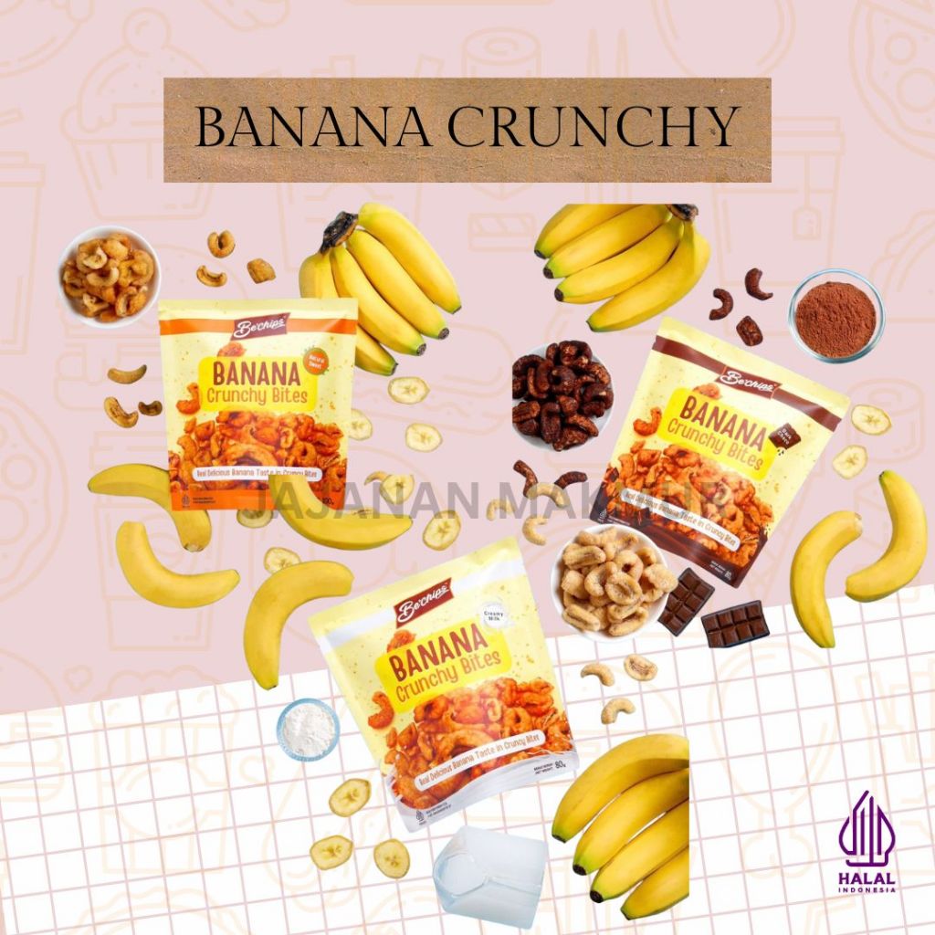 

Banana Cruncy Bites Be"Chips Keripik Pisang