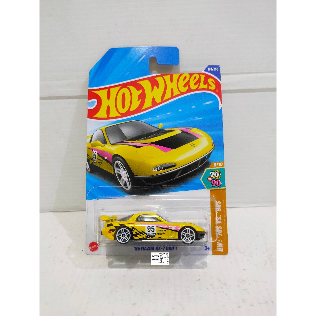 Hotwheels Hot Wheels 95 Mazda RX7 RX-7 Drift Yellow Kuning
