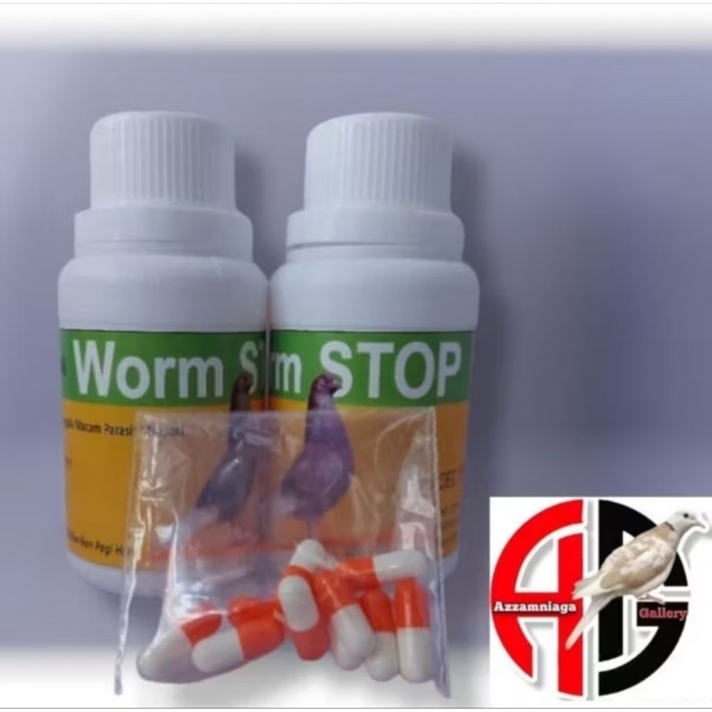 BARON WORM STOP OBAT CACING MERPATI TABLET PER 1 CAPSUL