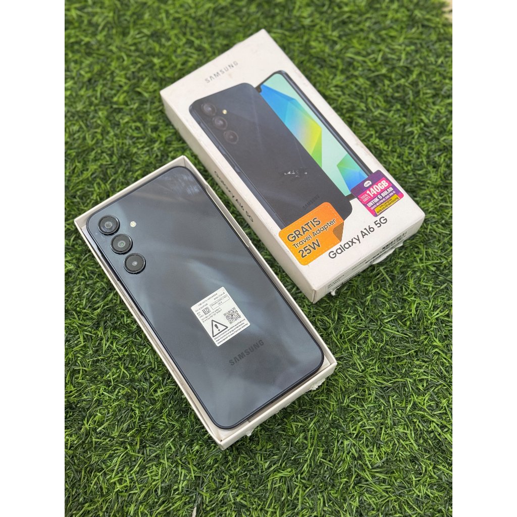 SAMSUNG A16 5G 8/256GB SECOND LENGKAP MULUS NOMINUS RESMI INDONESIA