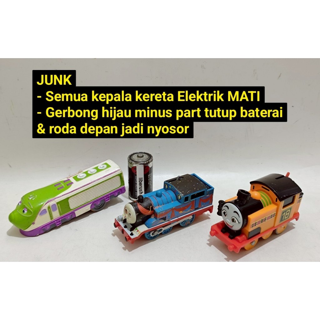 Set junk mati off tomica tomy thomas & friends thomas christmas edition , motorized nia engine track