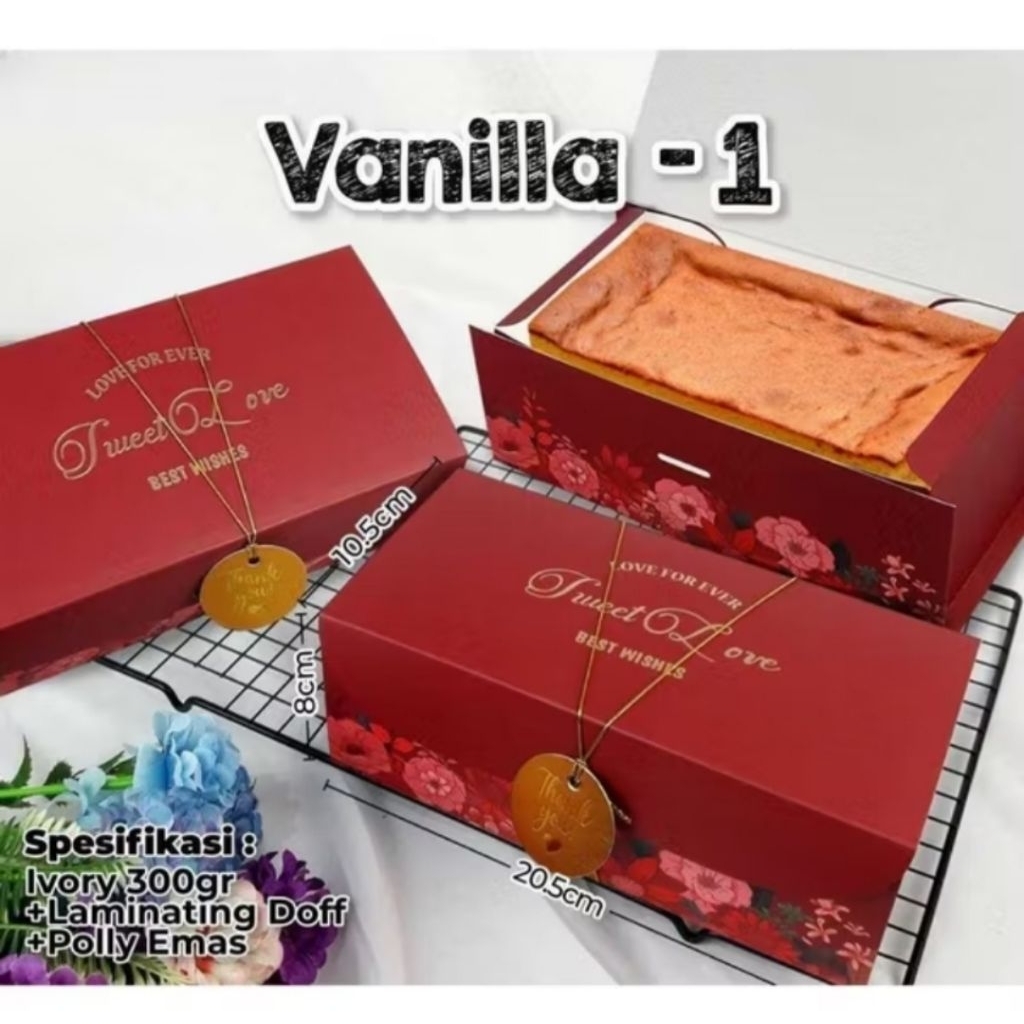 

Dus Box Kue Hampers Sweet Love Ukuran 20*10*8cm per 4pcs