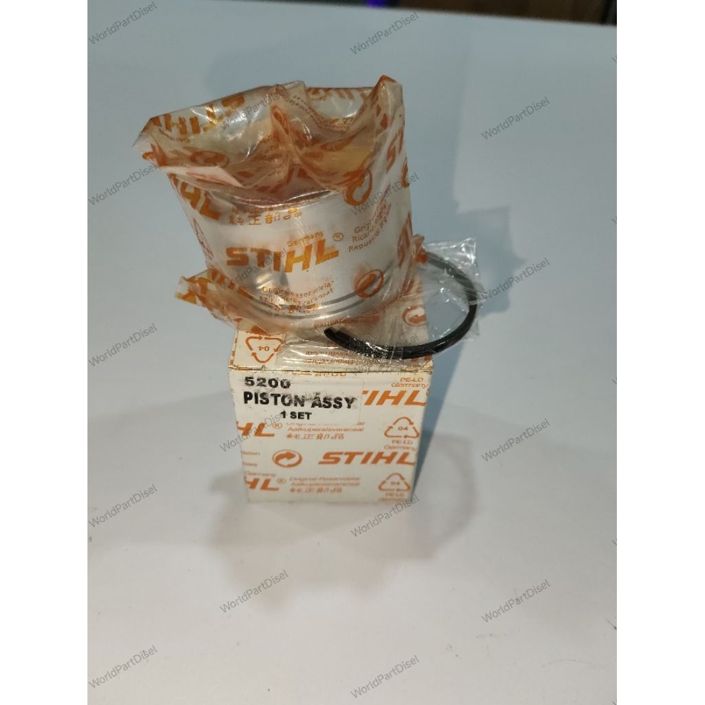 PISTON ASSY CHAINSAW 5200 STIHL ORIGINAL PISTON MESIN PEMOTONG KAYU STIHL
