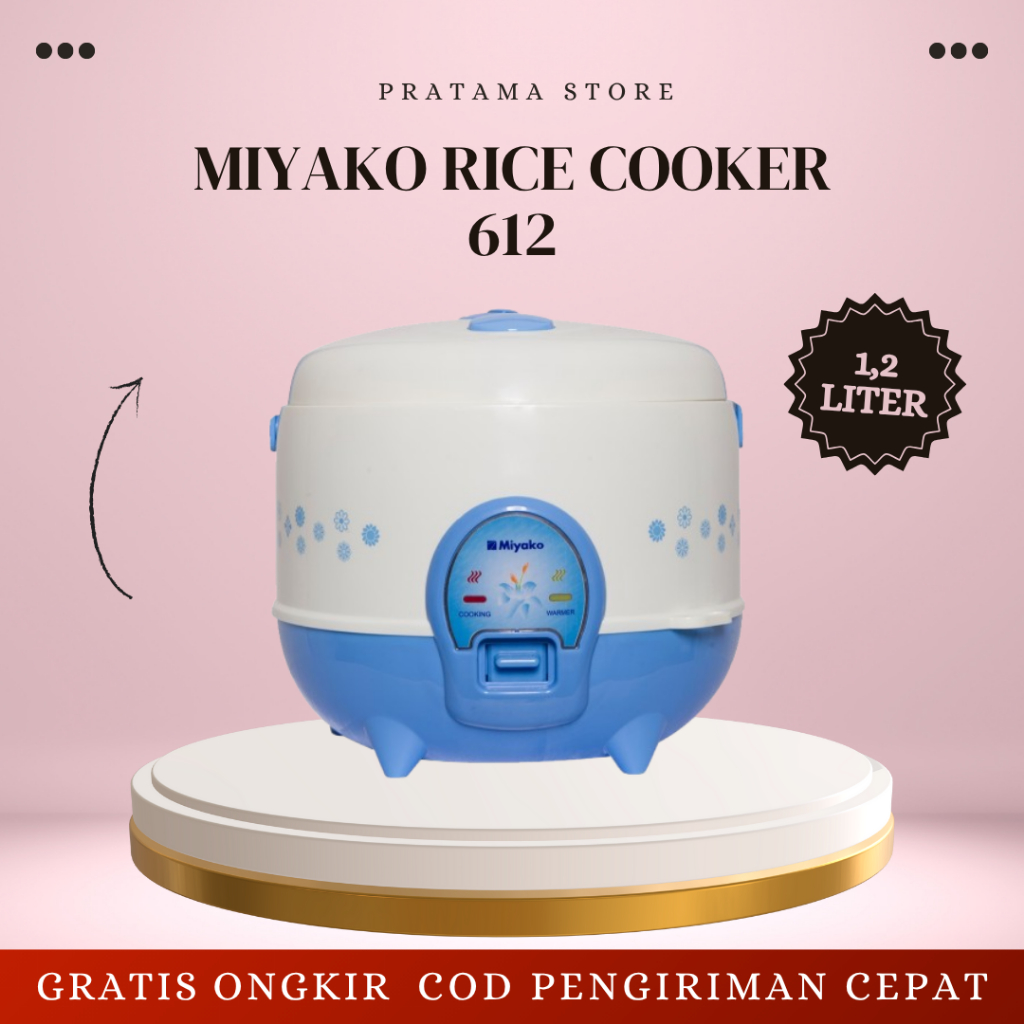 MIYAKO RICE COOKER 612 1,2 LITER