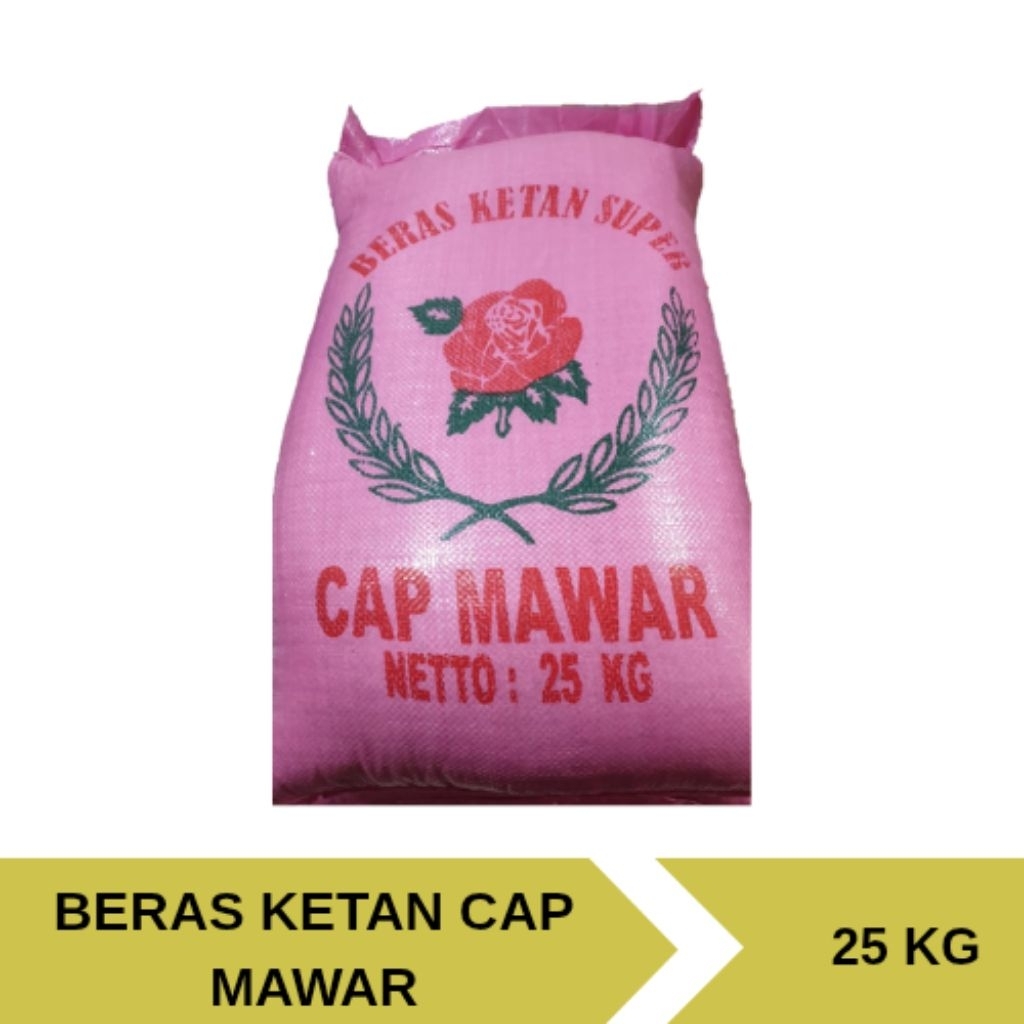 

BERAS KETAN CAP MAWAR 25 KG