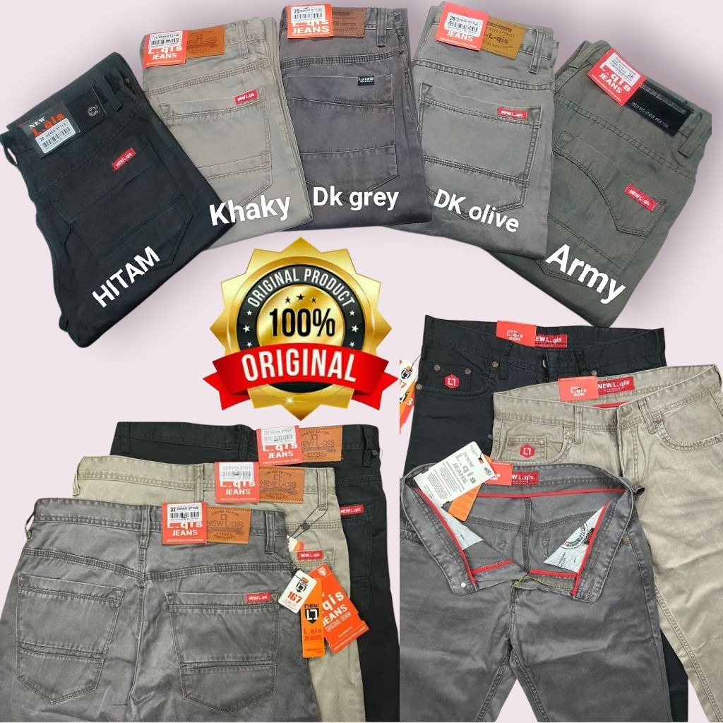 CELANA PANJANG KANVAS PRIA ORIGINAL PREMIUM | CASUAL |STANDAR REGULER |REAL PIC NEW_LQIS size 28-38
